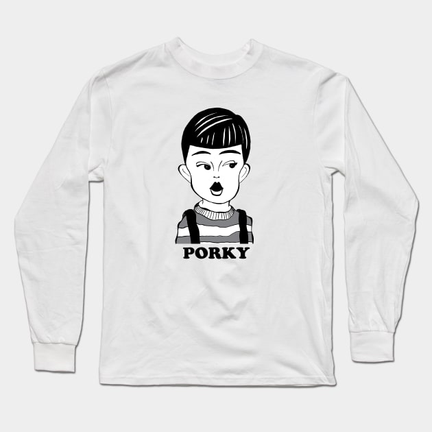 OUR GANG'S PORKY FAN ART! Long Sleeve T-Shirt by cartoonistguy